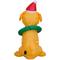 3.5ft. Airblown® Inflatable Christmas Yellow Lab with Wreath